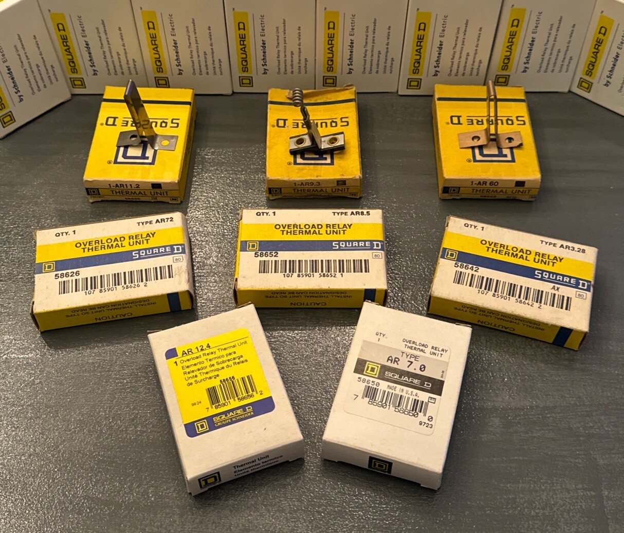 NIB Square D Type AR Thermal Overload Heater Units -Many Sizes!!!