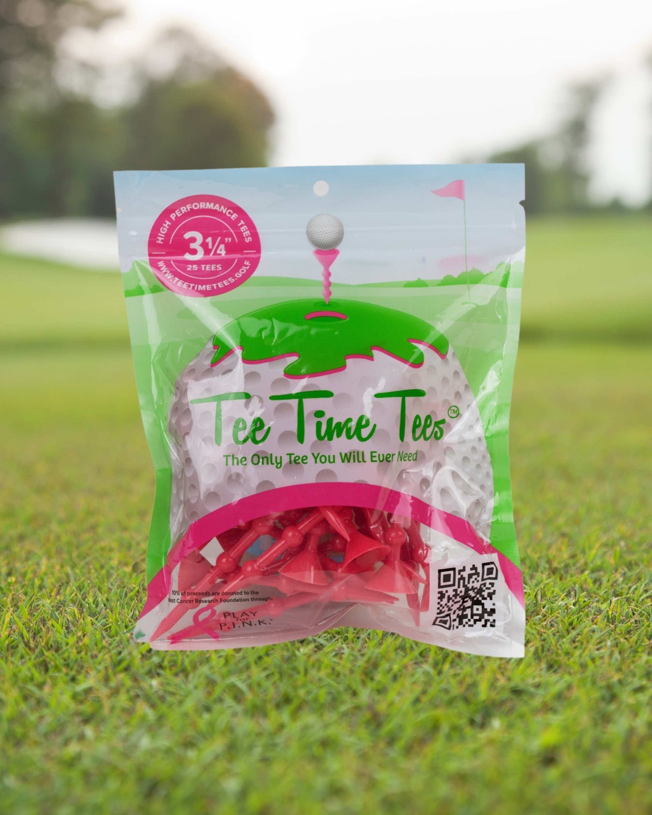 Bubble Golf Tee - Variable Length Unbreakable Step-Up Plastic Golf Tees, 25 Pack