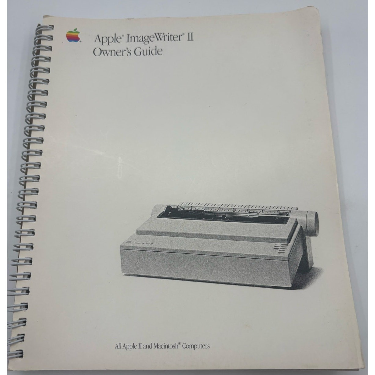 Apple ImageWriter II Owner's Guide Apple II Macintosh Vintage 1988 Manual