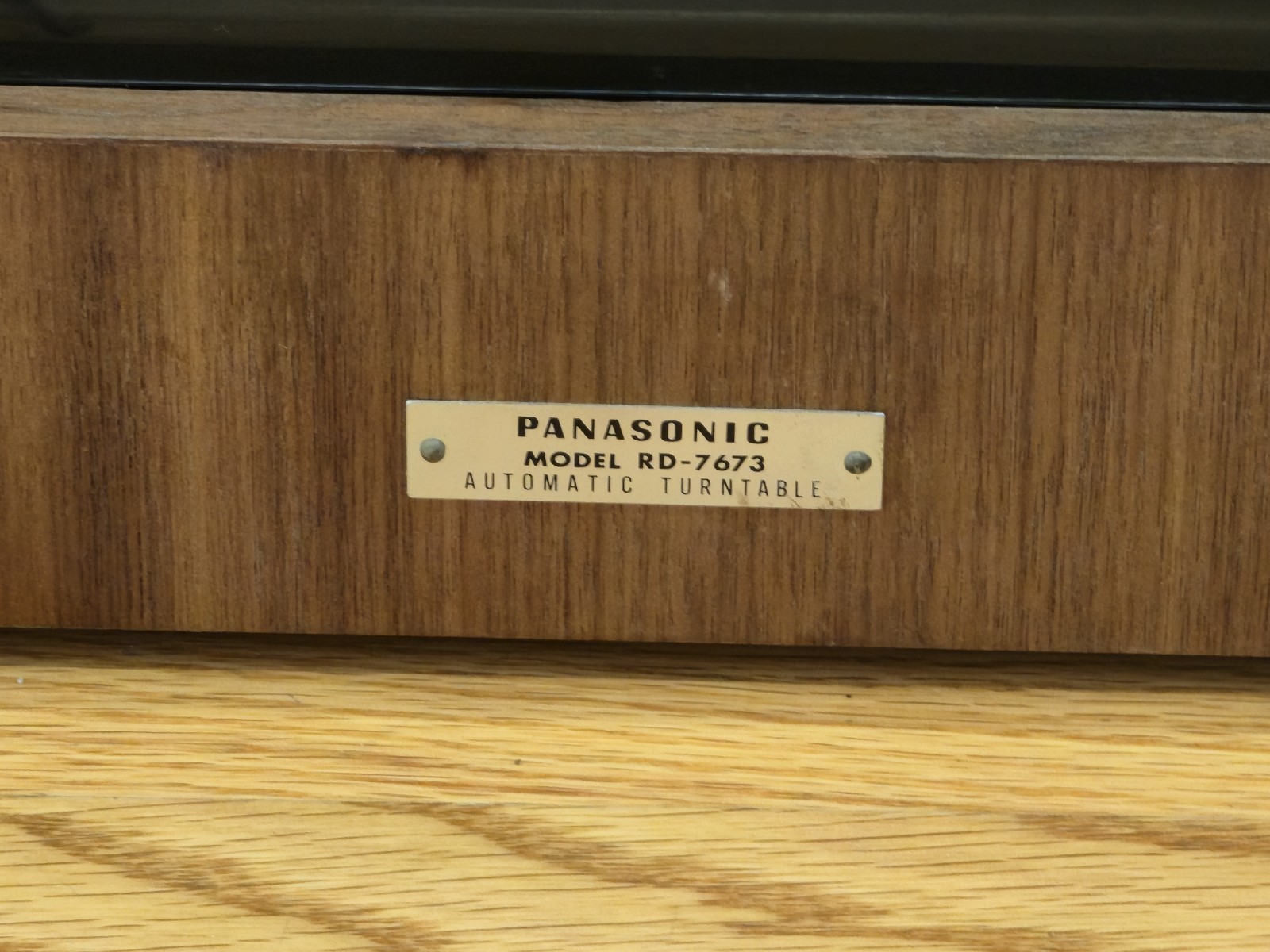 Panasonic RD-7673D Automatic 4-Speed Turntable RD7673D | Needs Servicing