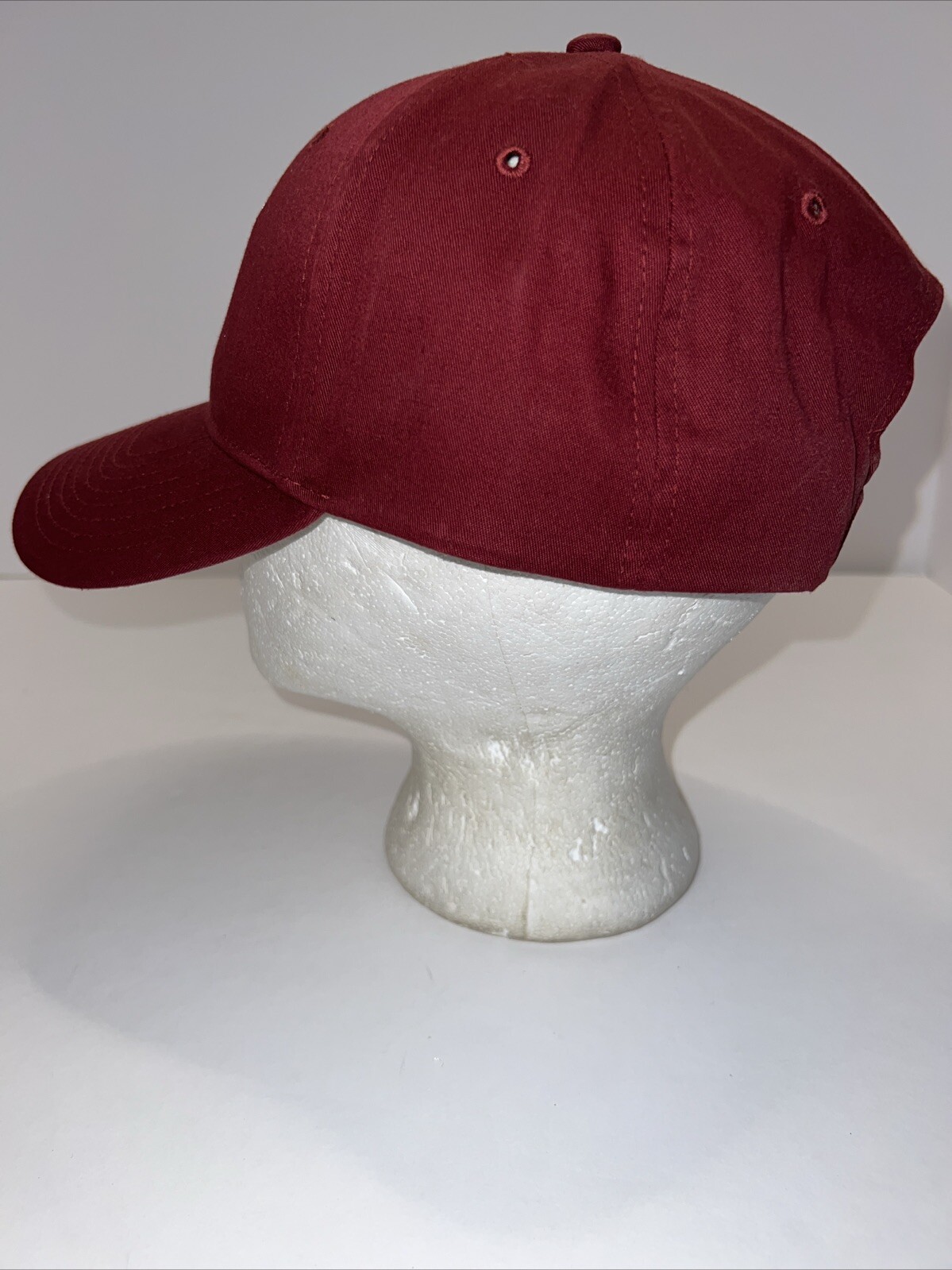 Maroon W White H Richardson 212 Pro Snapback Hat Cap Med/Lg Excellent Condition