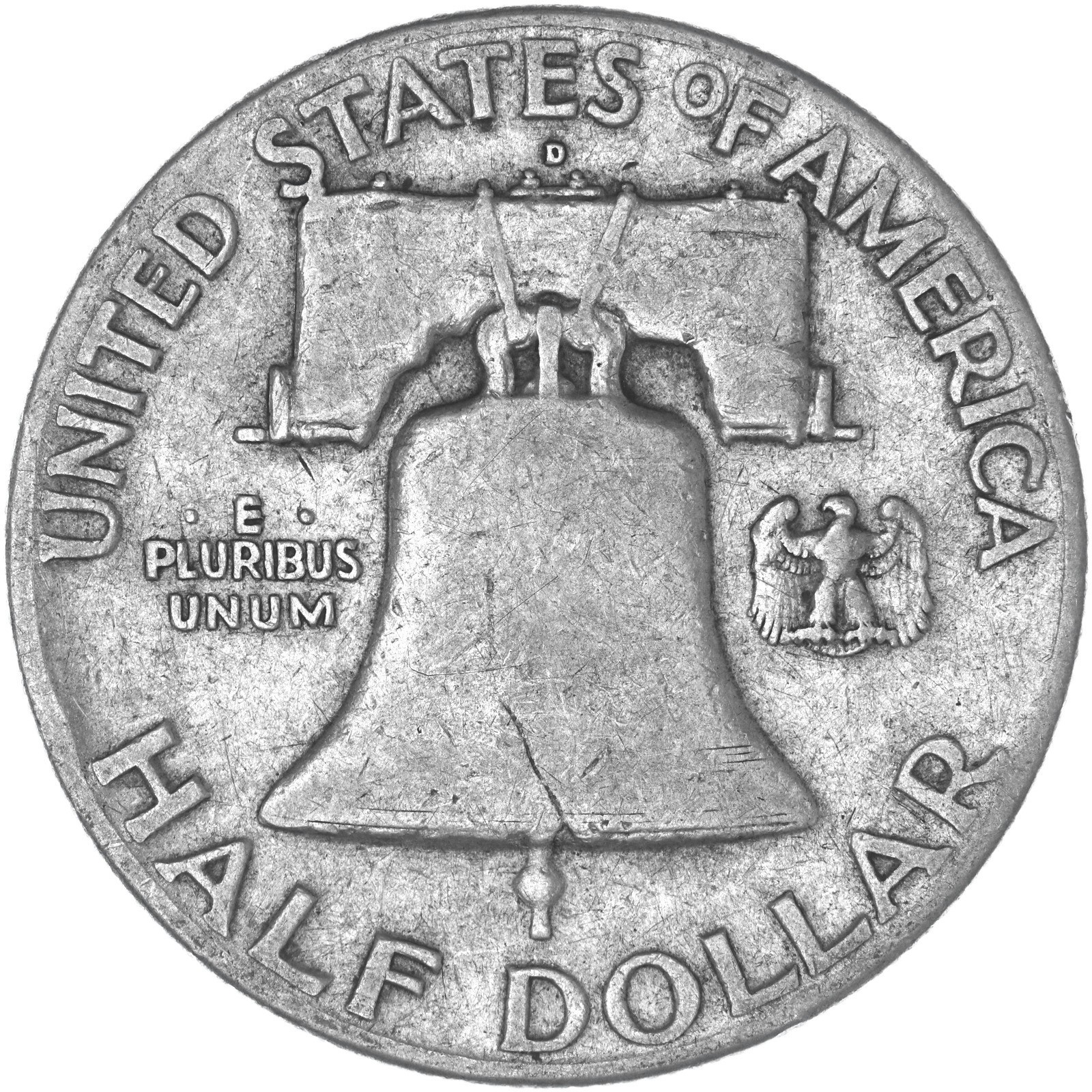 1948 D Franklin Half Dollar Fine 90% Silver