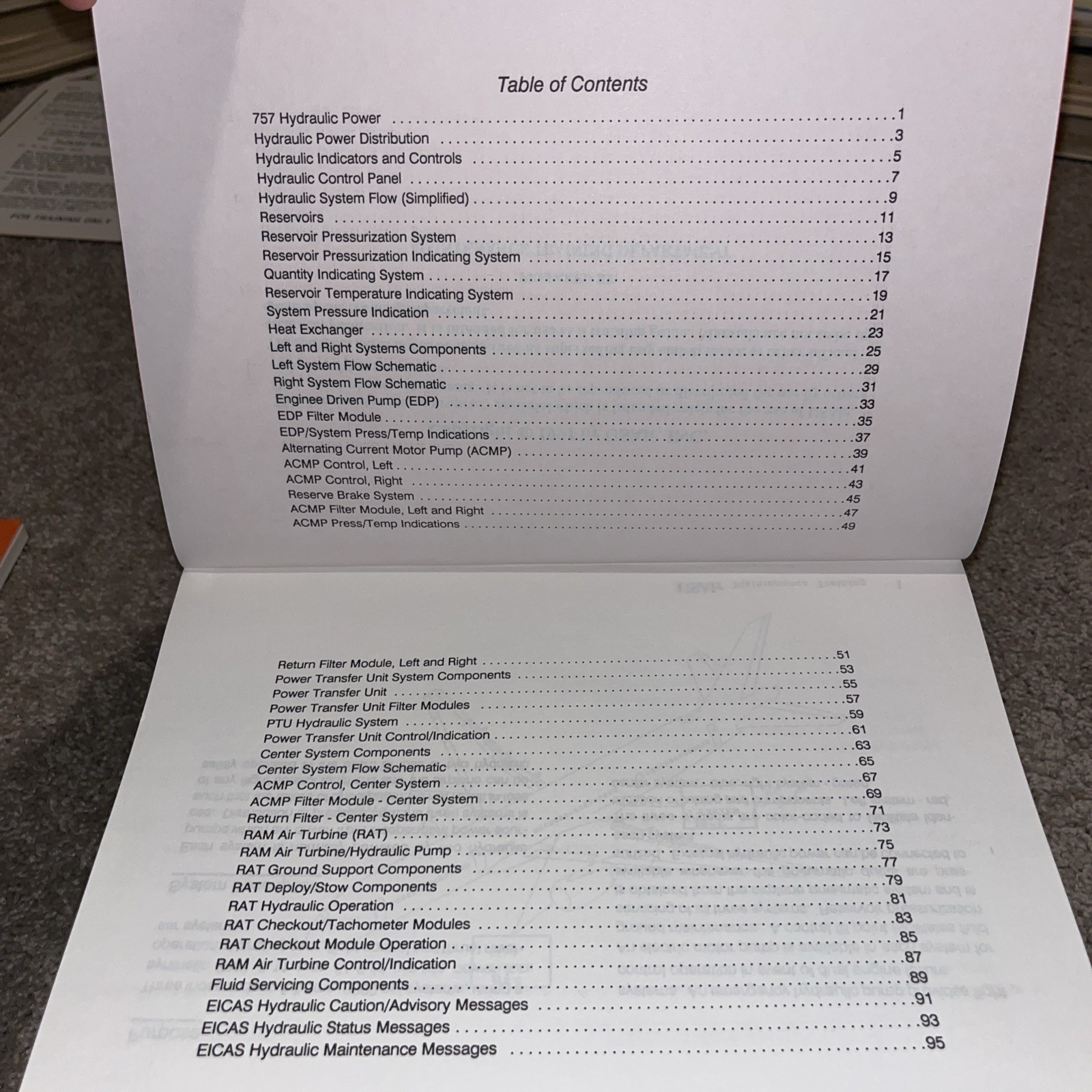 1991 US AIR 757-200 Maintenance Training Manuals