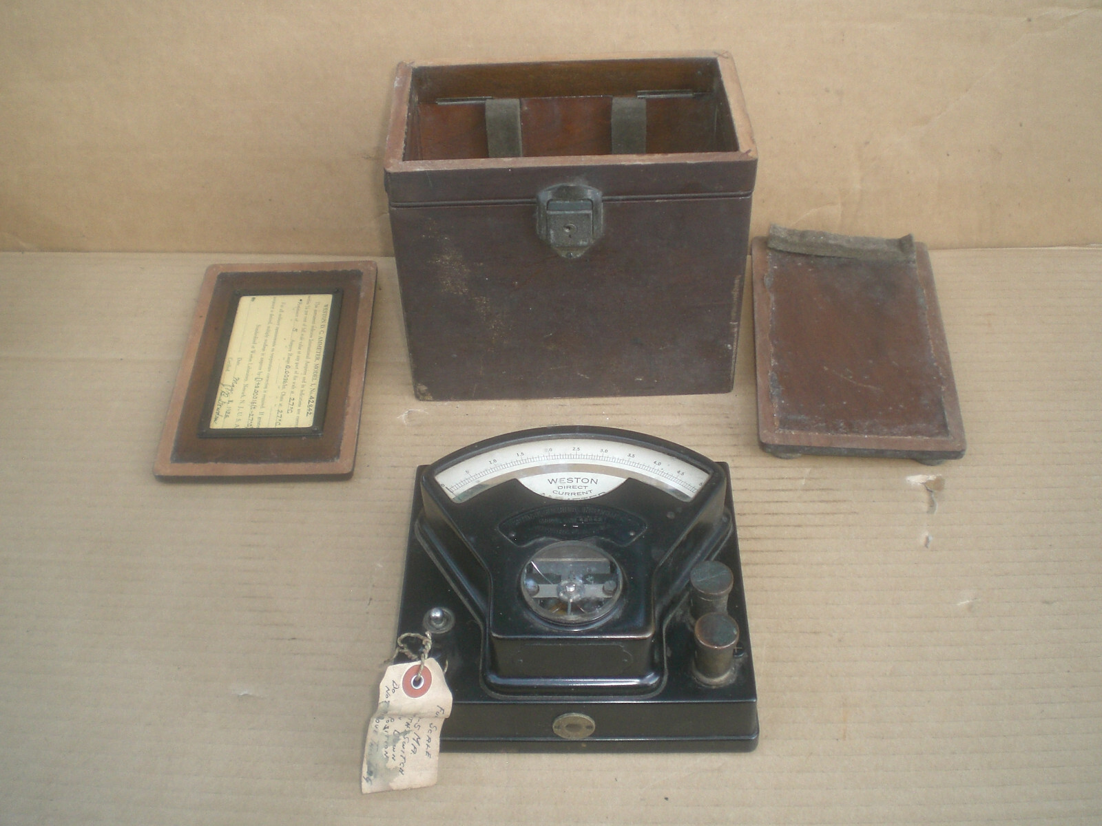 Antique Vintage Weston DC Ampmeter Model 42842