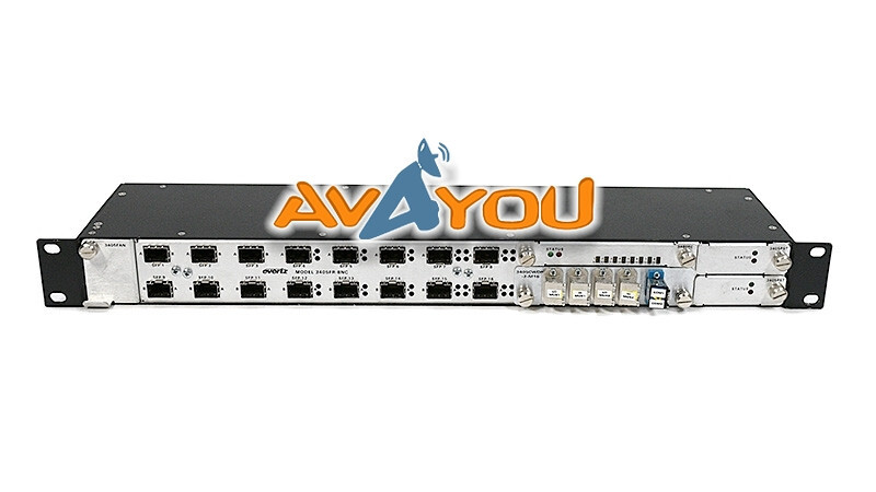 Evertz 3405FR-BNC SFP Fiber Optic Frame Video Transport 3405CDWM-2M16 3405FC