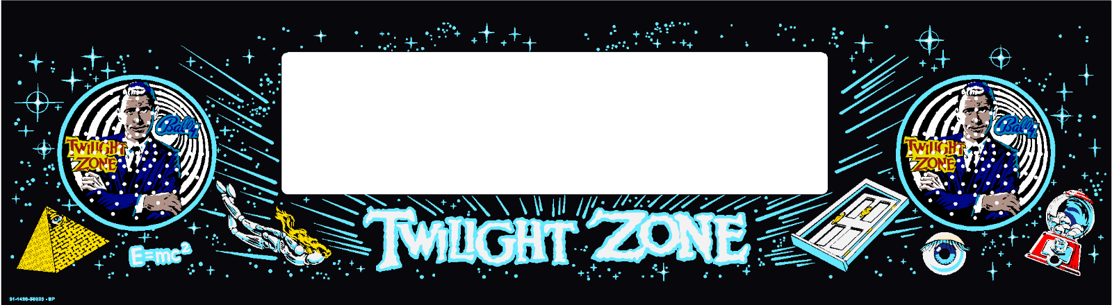 Amazing Bally Twilight Zone Pinball Machine CUSTOM SPEAKER PANEL AWESOME!