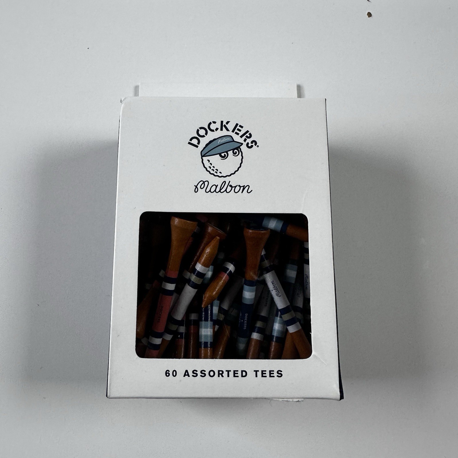 New Malbon x Dockers Assorted Wooden Golf Tees Limited Collaboration 60 Pack