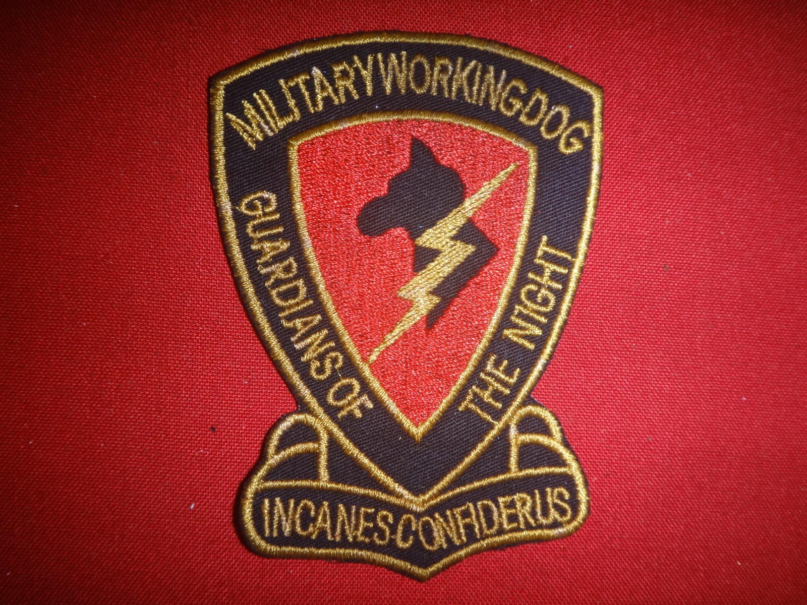 Vietnam War Patch USAF Military Working Dog (MWD) GUARDIANS OF THE NIGHT
