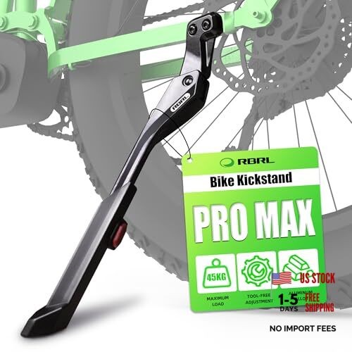 Bike Kickstand, 18 mm Hole Spacing Bike Stand, Aluminum Alloy Heavy Duty 18mm