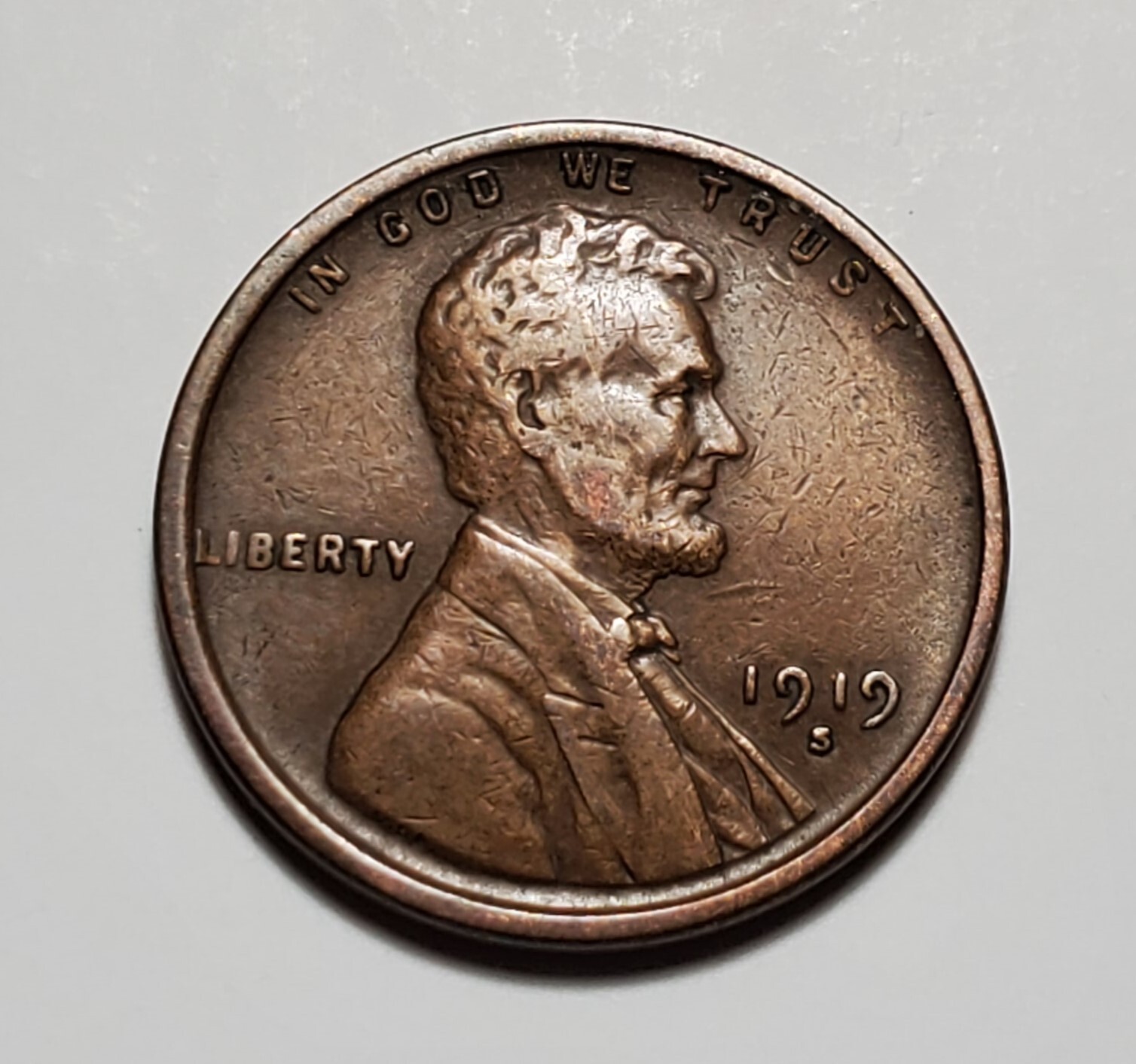 1919 S LINCOLN WHEAT PENNY #C3581