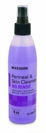 McKesson Rinse-Free Perineal Wash, Liquid, 8 oz. Pump Bottle, Fresh Scent