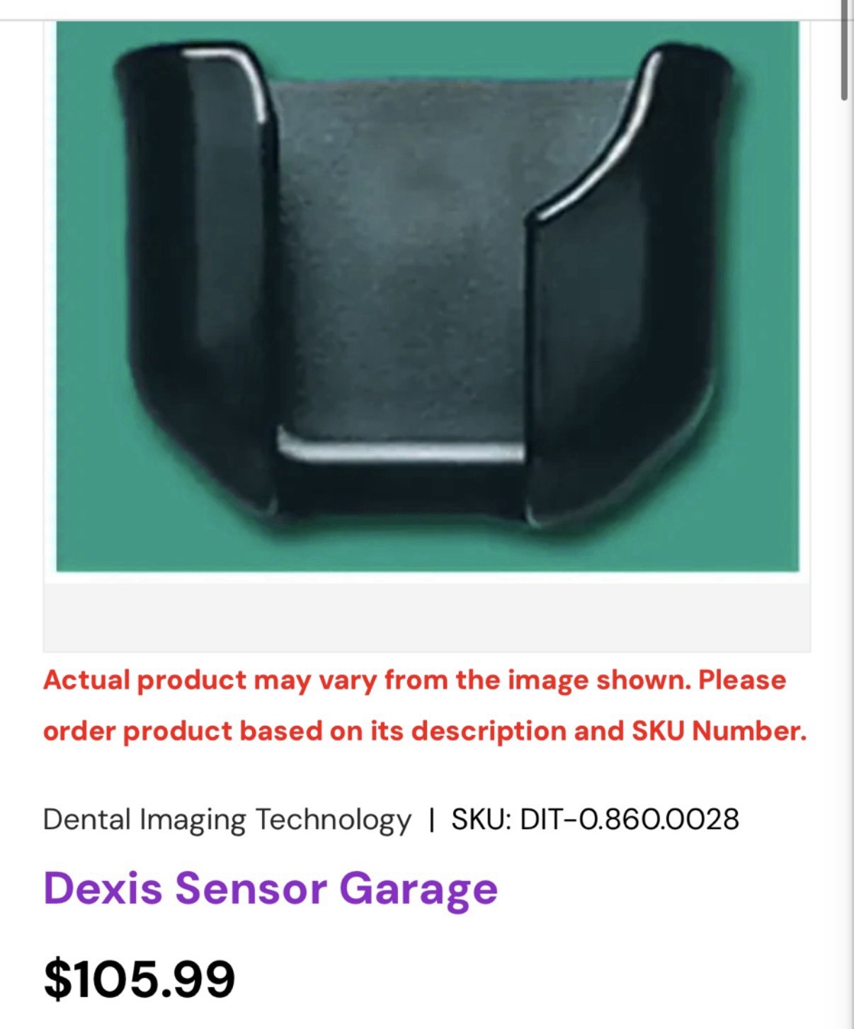 Dental X-Ray Sensor Holder, X-Ray Sensor Hanger, Sensor Wall Hanger 3d Printed