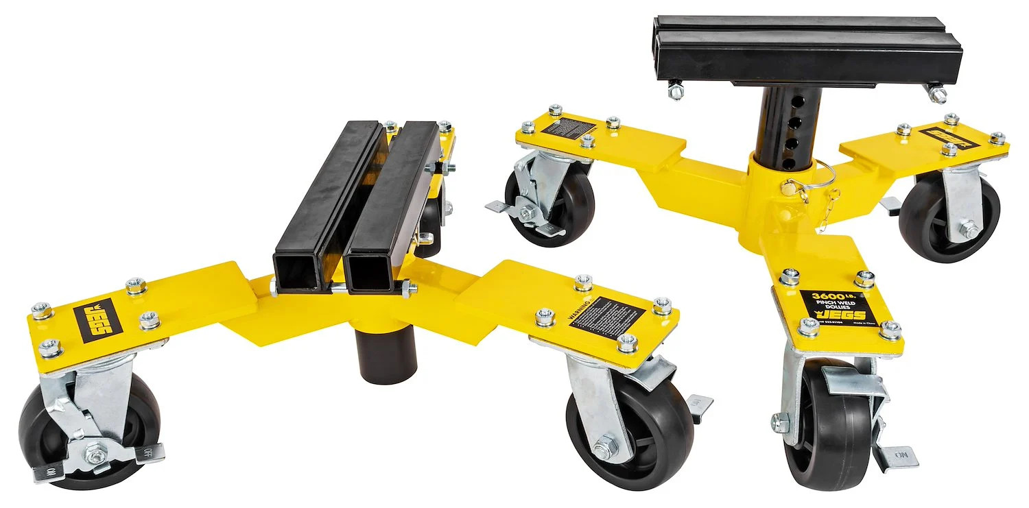 JEGS 3600 lb. Pinch Weld Vehicle Dollies [Pair]