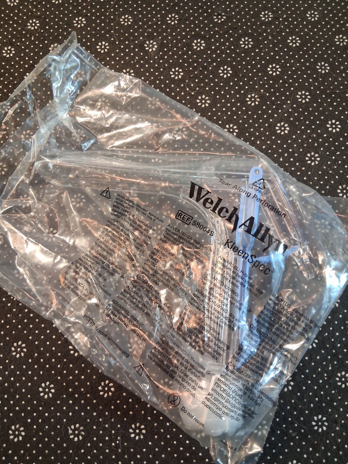 9 Pack Welch Allyn KleenSpec Vaginal Speculum With Sheath 58004S