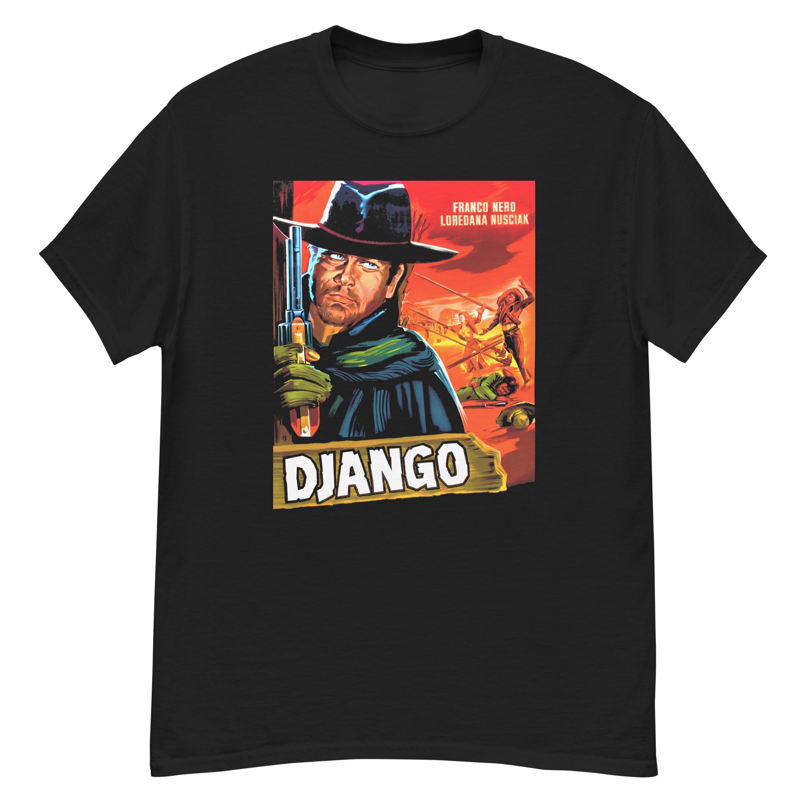 Django cult spaghetti western fan art t-shirt