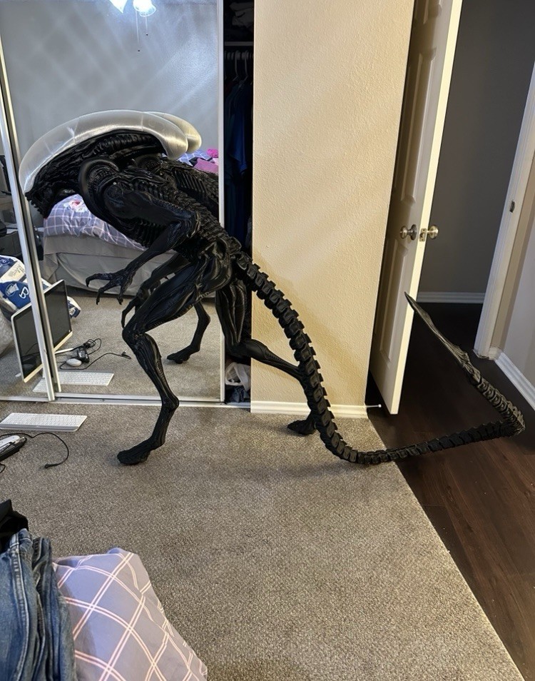 Life Size Alien Aliens Xenomorph Statue Model