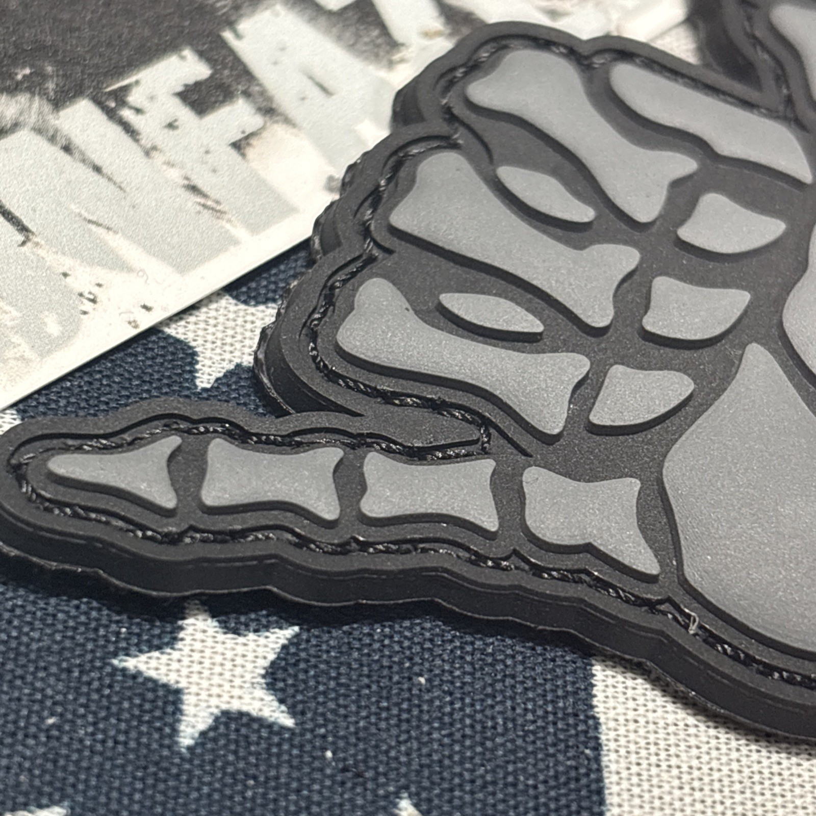 PvC 3D Hang Loose… B&Grey Morale Tactical Hook And Loop Patch High Quality 3d