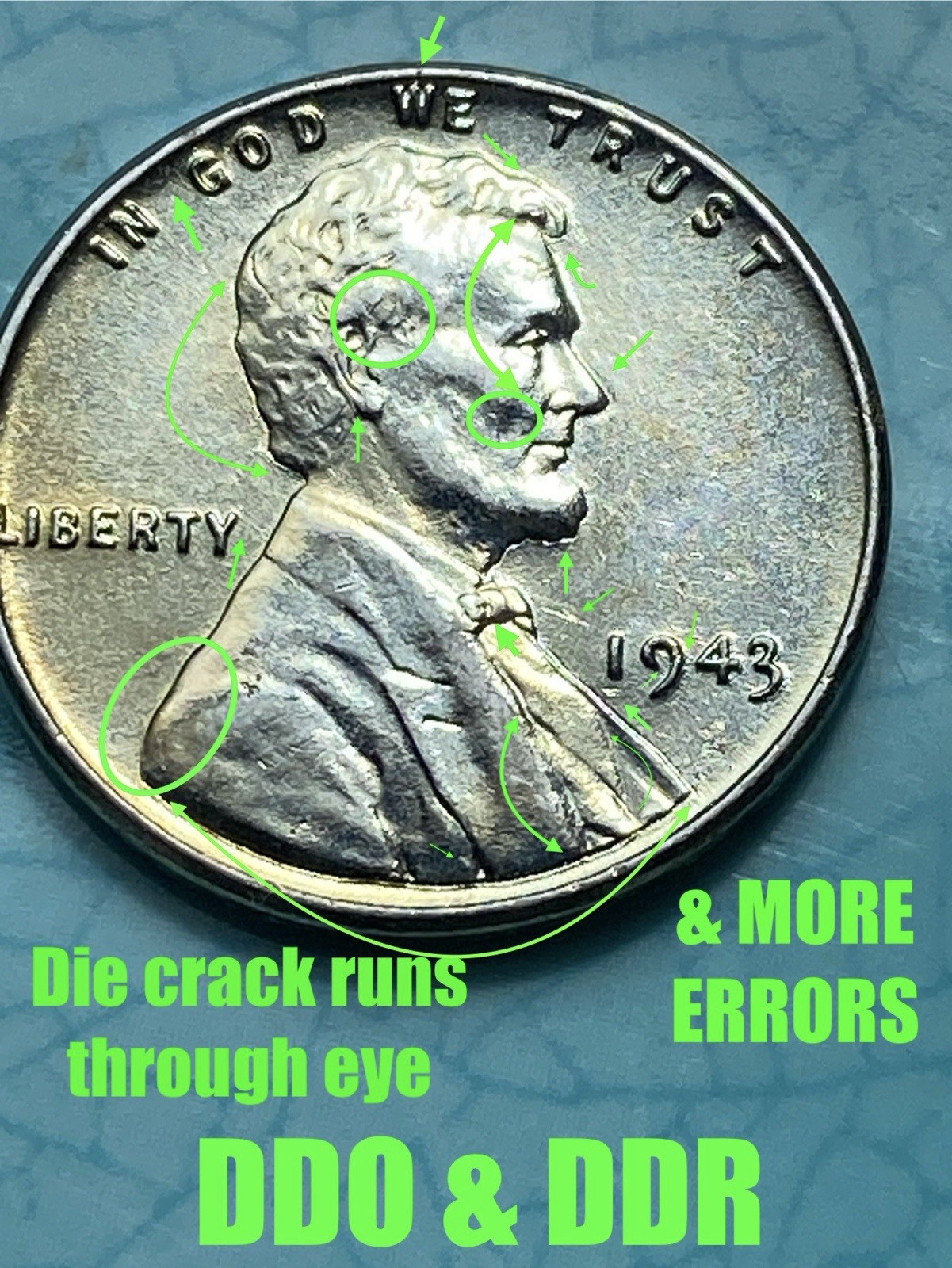 1943 Steel Wheat Penny Doubling