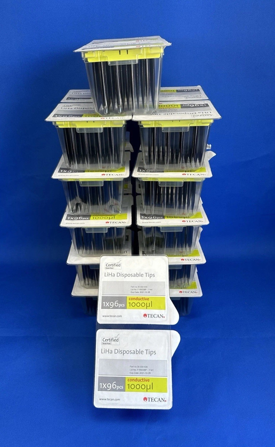 Tecan 30000630 1000 µL LiHa Disposable Tips - Non Filtered - 2,304 (24 X 96 pcs)