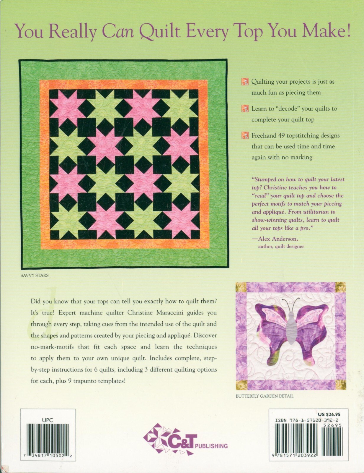 Machine Quilting Solutions 2007 Maraccini Basics Fast Simple Borders Trapunto