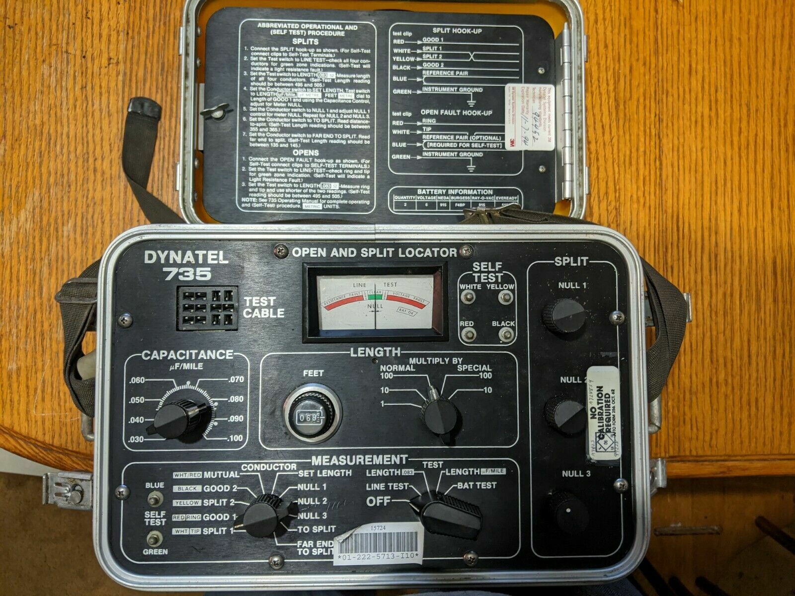 3M Dynatel 735 Portable Open/Split Cable Fault Locator