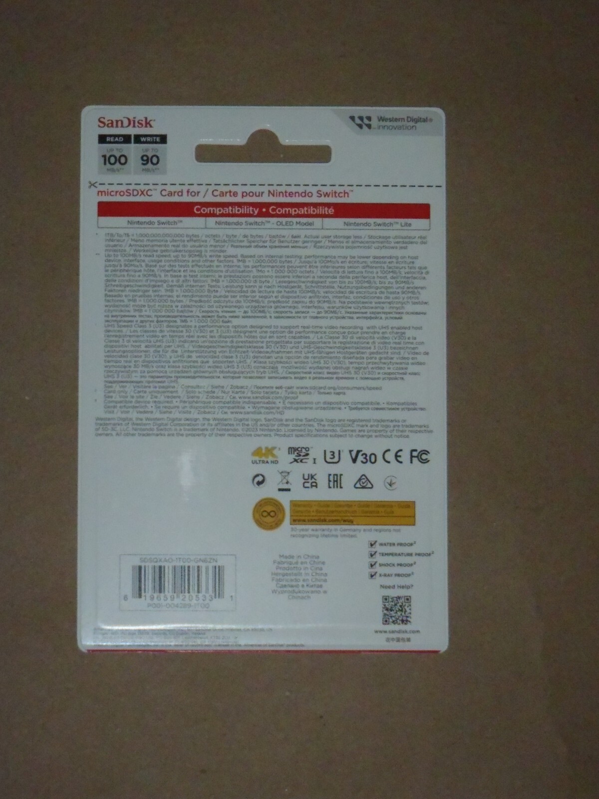 Sandisk Micro SD 1TB Memory Card Zelda - Nintendo Switch