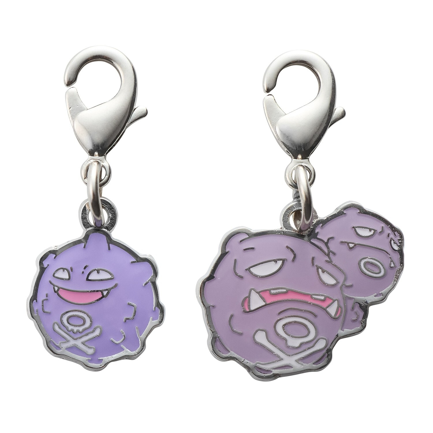 Pokemon Center National Zukan Metal Charm 109 110 Koffing Weezing