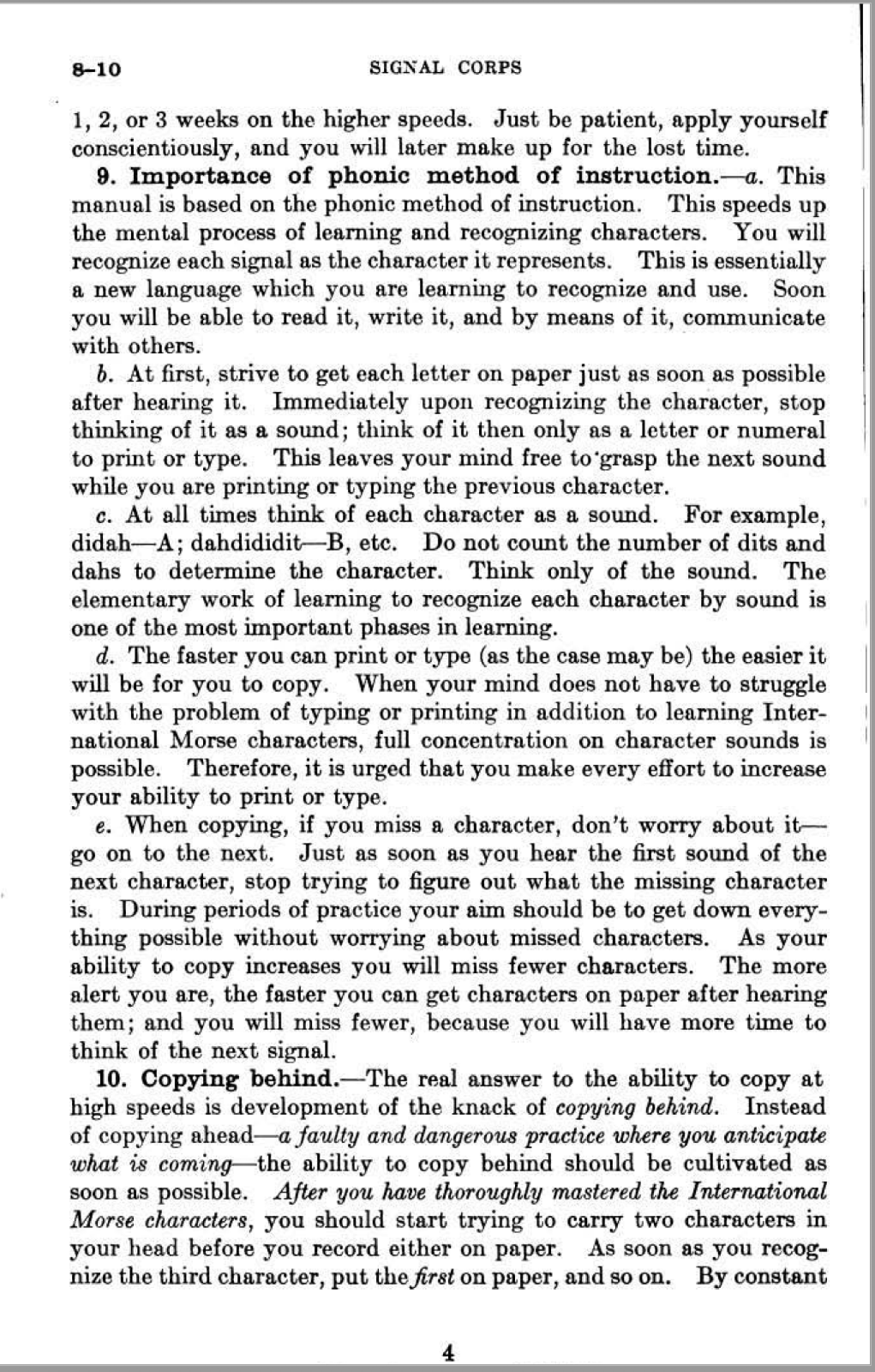 75 Page 1943 TM 11-459 Instruction Learning International Morse Code on CD