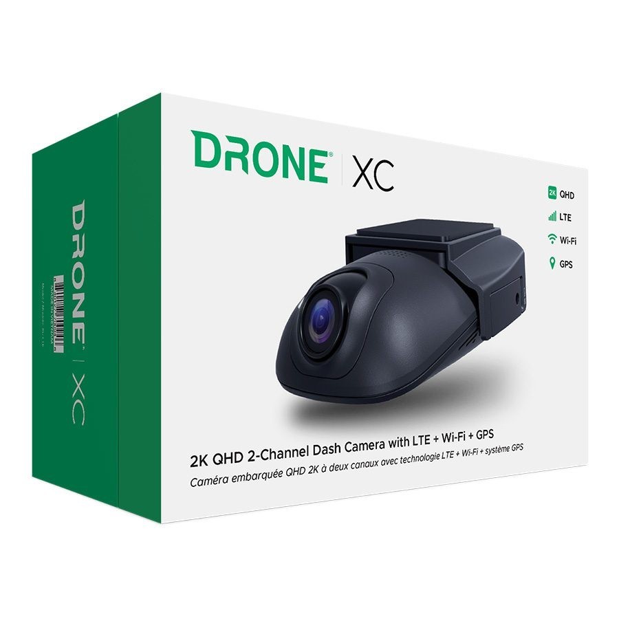 Firstech Drone XC-LTE Dash Camera with LTE + GPS + Wi-Fi   2K QHD 2-C Dash Cam