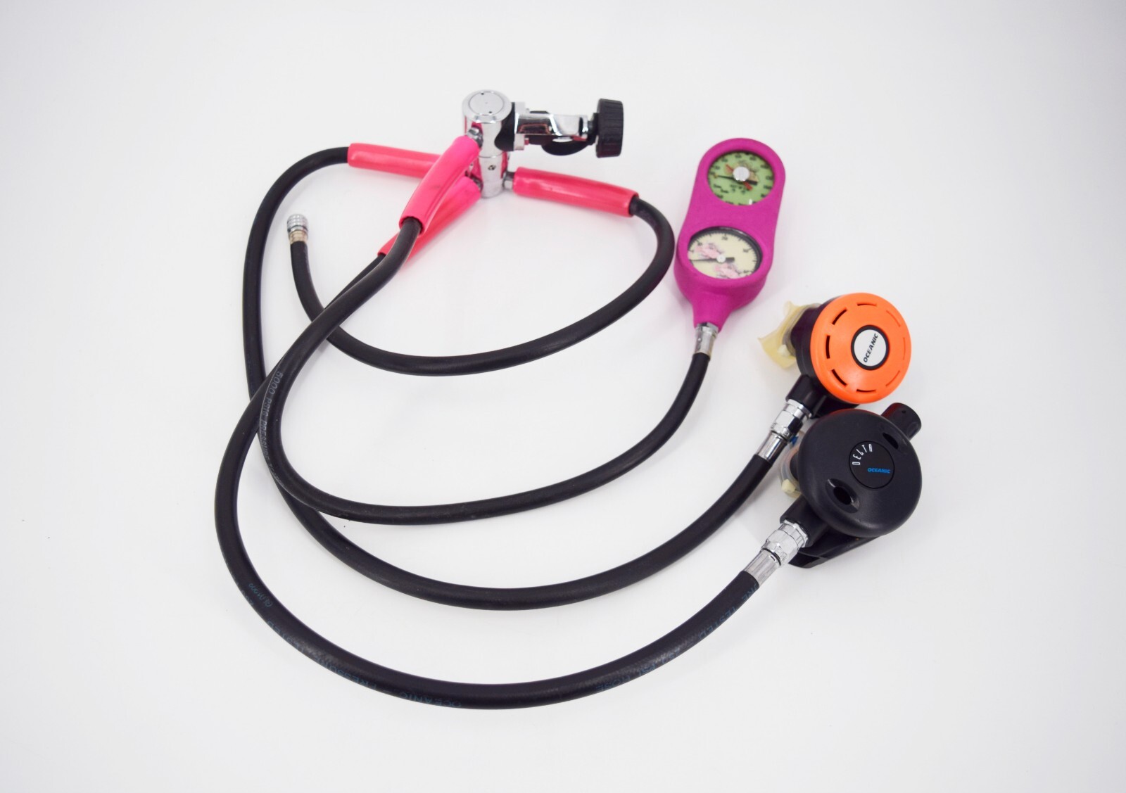 Oceanic First & Second Stage Regulator Delta Alpha 4000psi Yoke Sierra Scuba USA