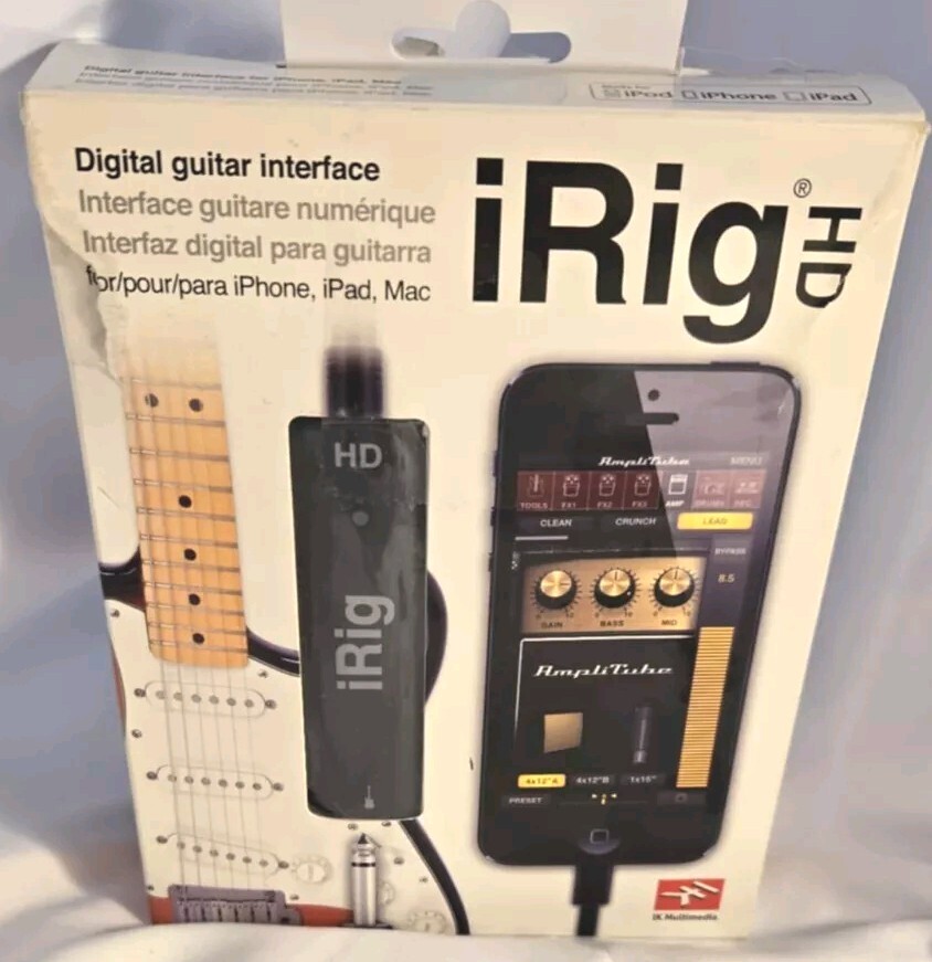 Digital Guitar Interface for iPhone, iPad,  Mac by IK Multimedia Made in...