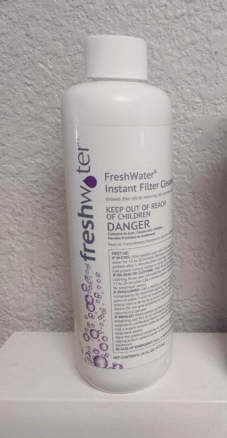 New Sealed FRESHWATER Instant Filter Cleaner 16 FL OZ  1 Pound, 2 Ounces  473 ml