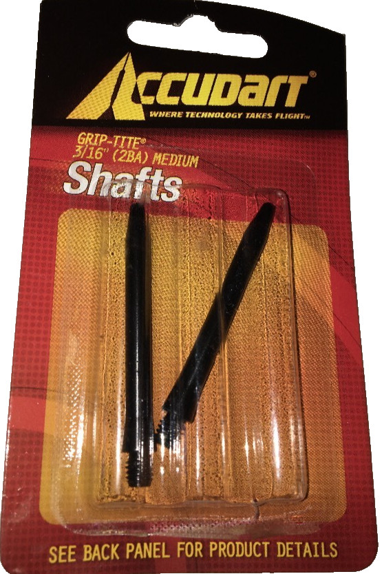 Accudart Grip-Tite Shafts 3/16" 1pk of 2pcs-Brand New-SHIPS N 24 HOURS