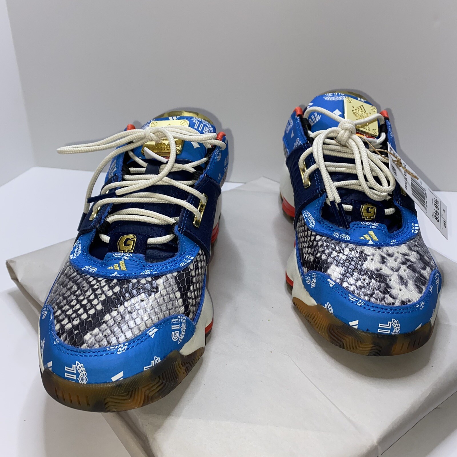 Adidas Agent Gil Restomod Athletic Shoes Snake Skin Multicolor GY6483 Men’s 8.5