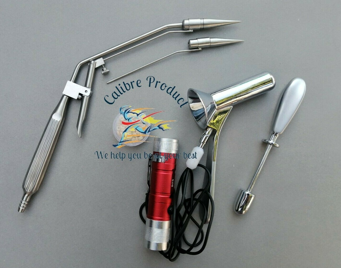 Hemorrhoid Suction Ligature Straight & Rubber Band & Proctoscope Light Source