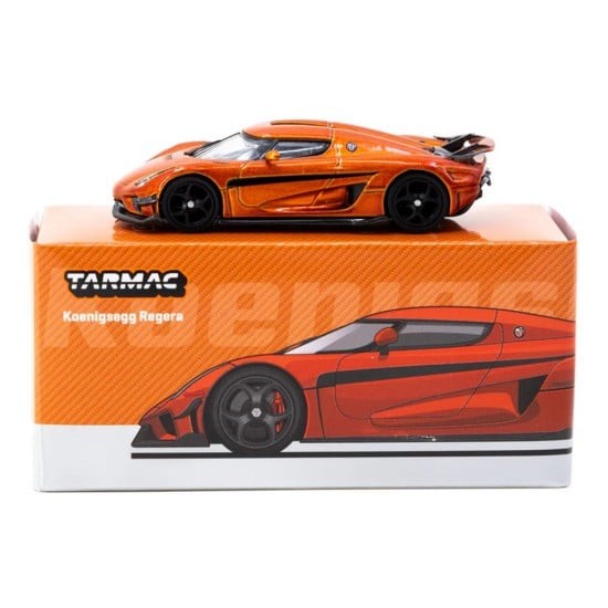 Tarmac Works GLOBAL64 Orange Metallic Koenigsegg Regera 1:64 Car T64G-TL017-OR