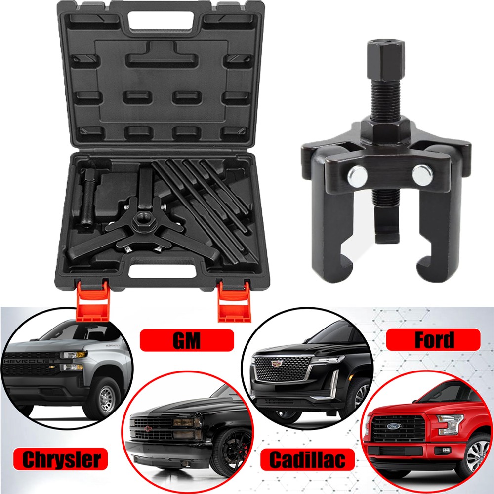 Harmonic Balancer Puller Kit Crank Pulley Removal Engine Motor Rod Auto LS GM