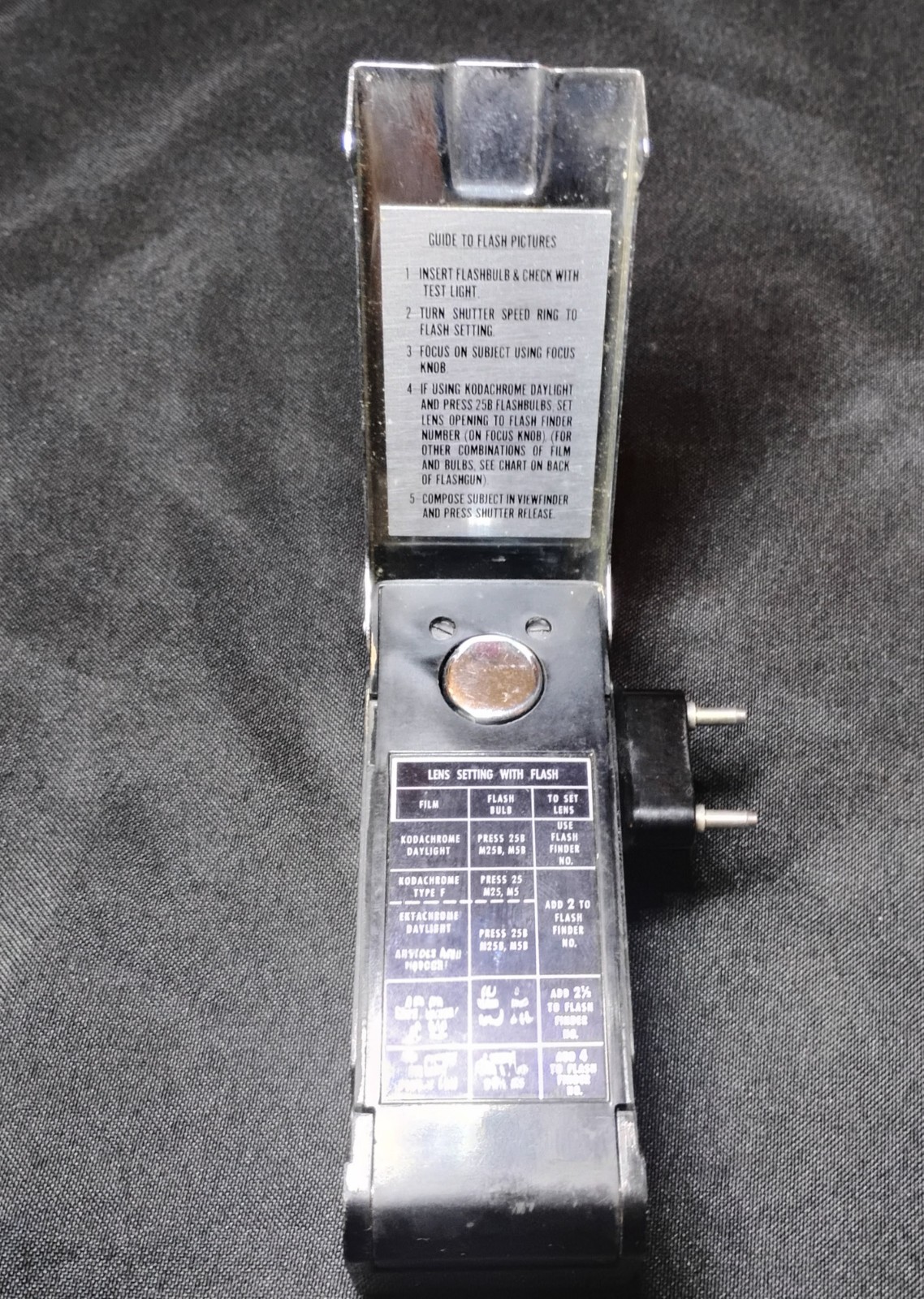 Vintage Argus Flash Gun Unit with Test Light & Exposure Dial - Untested