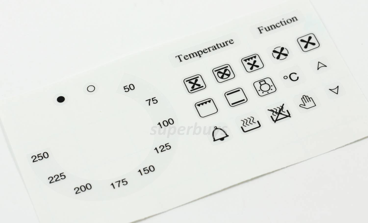 20pc 50-250 Temperature Symbols Function Degree Oven Adhesive Dial Sticker Label