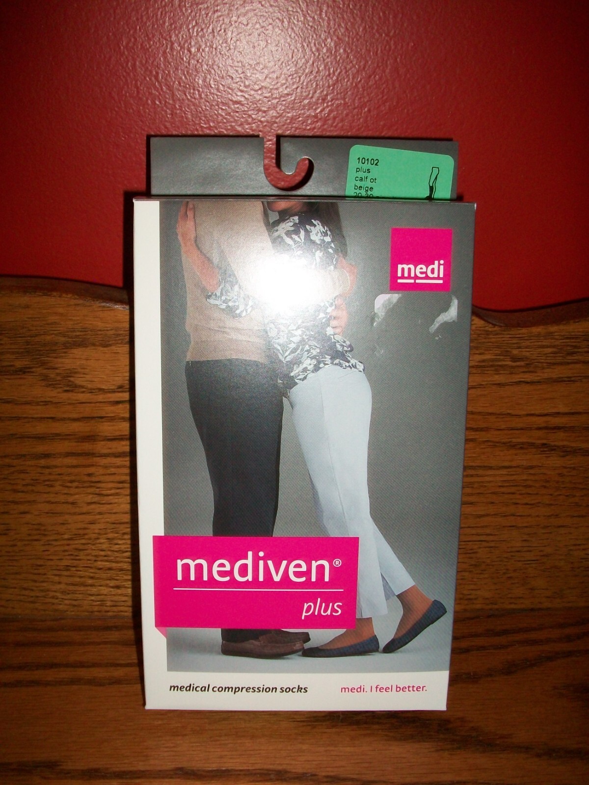 Medi Plus Open Toe Knee Highs - 20-30 mmHg Reg-beige-NIB-Ships FREE