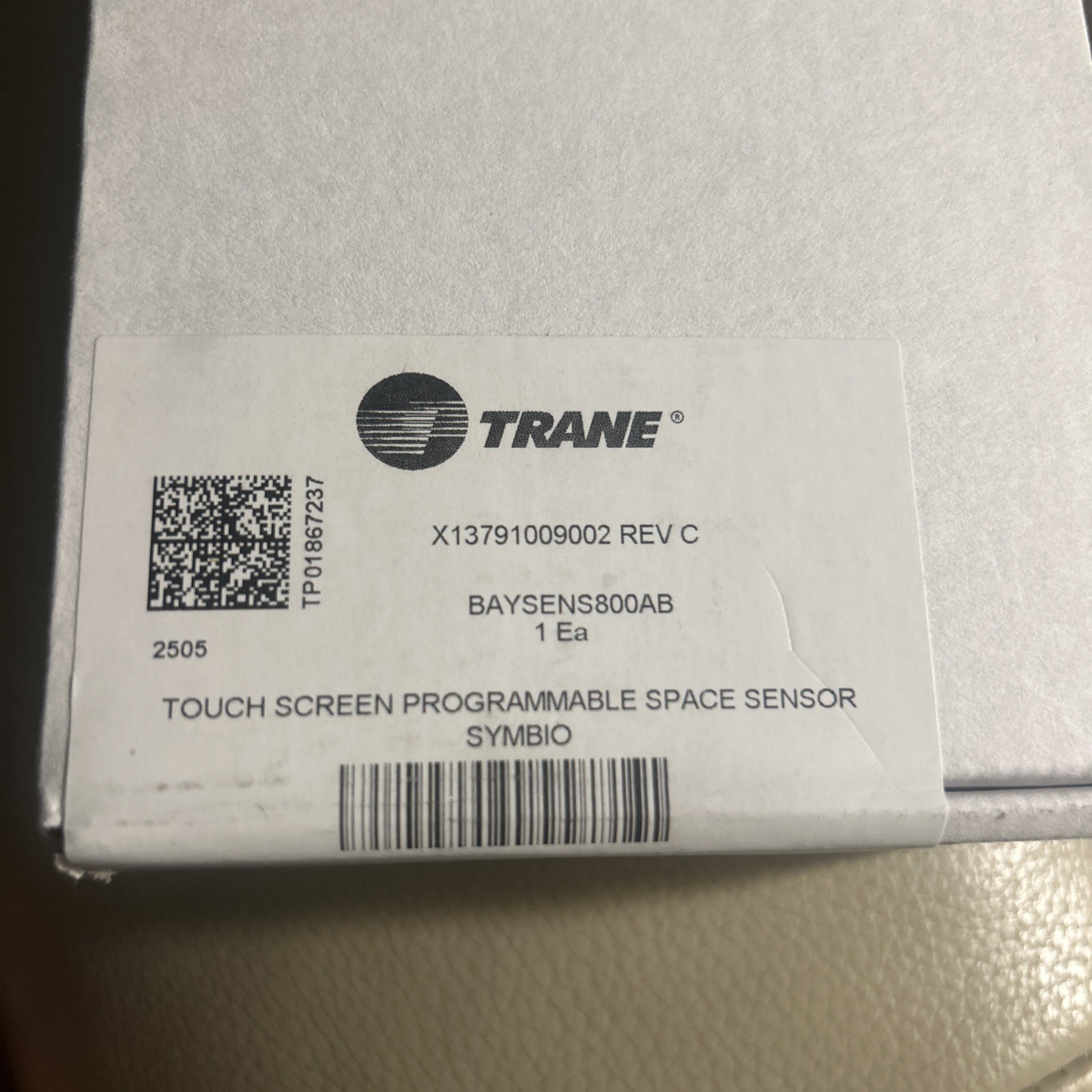 Trane Touch Screen Programmable Space Sensor Symbol BAYSENS800AB Sealed Box
