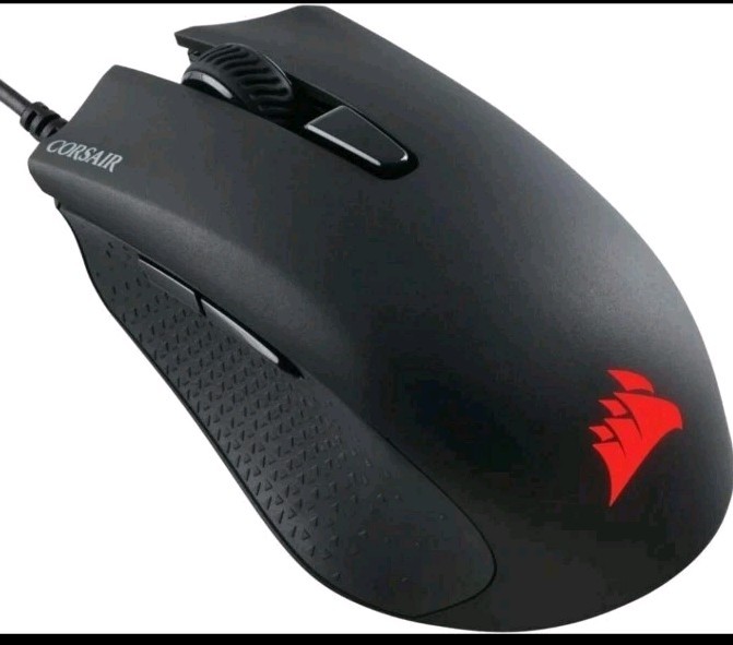 Corsair Harpoon RGB Wired Gaming Mouse Tested Used 6k DPI 5 Mappable Buttons