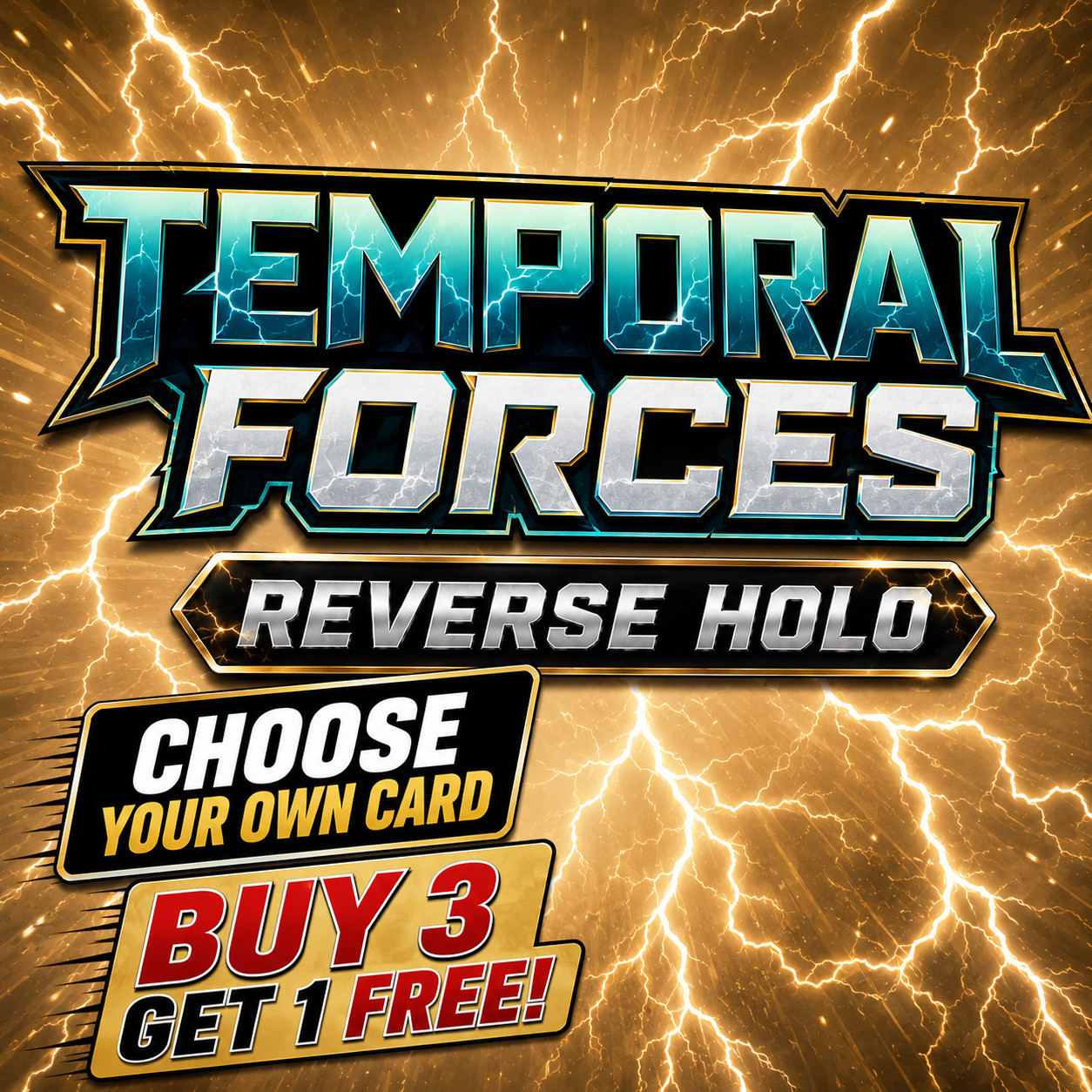 Pokemon Temporal Forces Reverse Holo - Choose Your Own Card - Buy 3 Get 1 Free