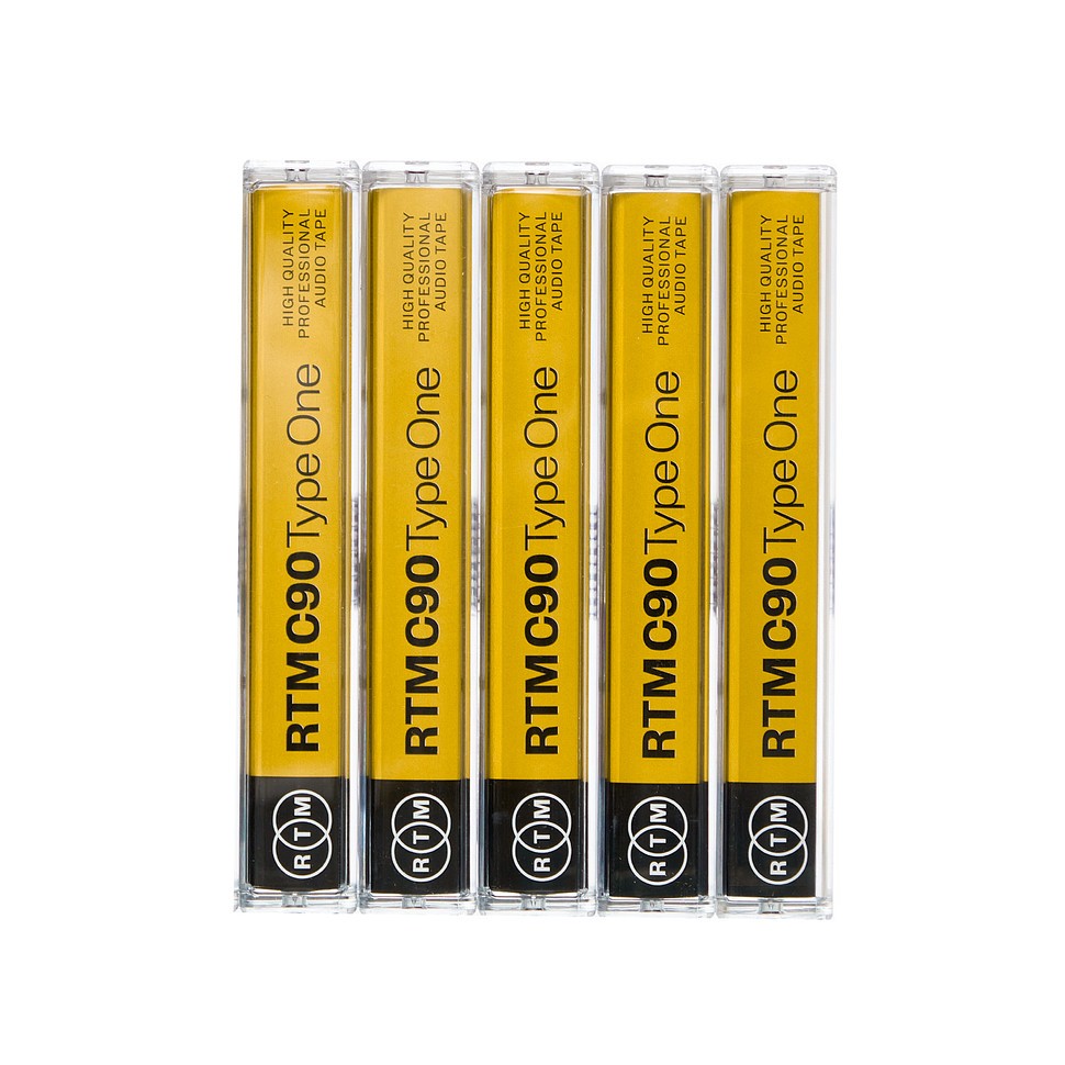 RTM Blank Cassette - C90 Type One Blank Audio Cassette (HHV Bundle) Yellow