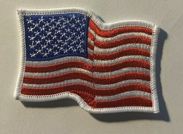 flag patch flag waving flag patch waving american flag patch 3.5"