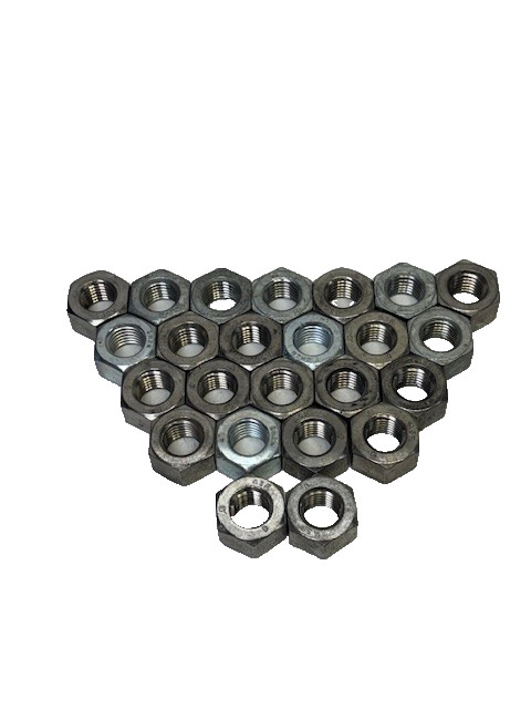 3/4" CARBON STEEL/STAINLESS STEEL HEX NUTS (LOT OF 24)