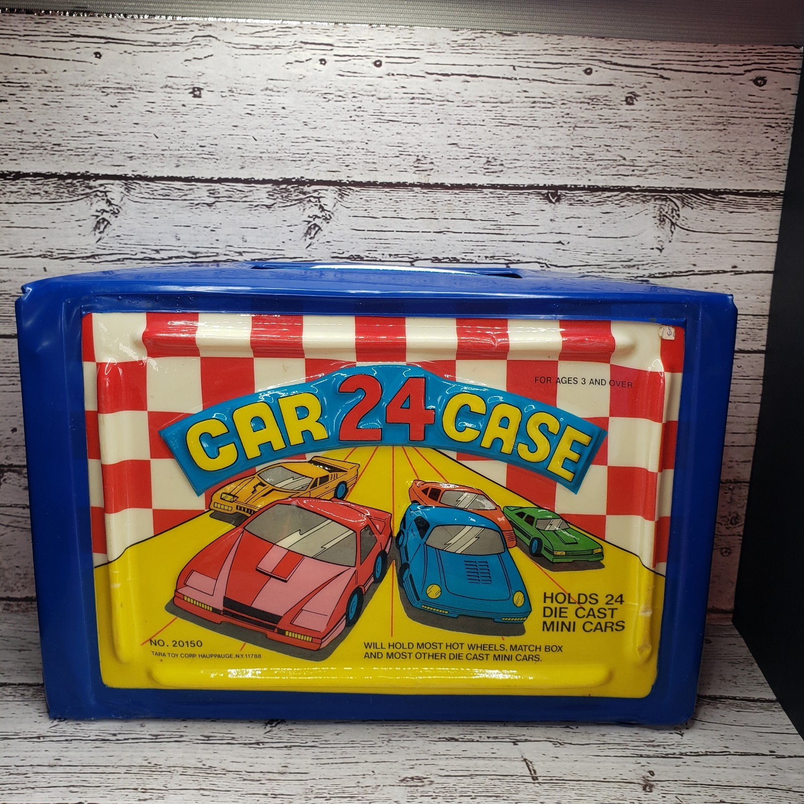 Vtg Tara Toy Corp 24 Count Hot Wheels, Matchbox Diecast Car Case No. 20150 *FULL