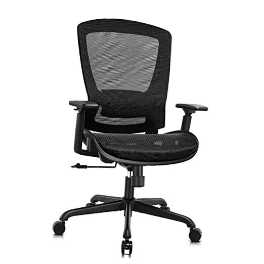 Mesh Office Chair,Ergonomic Computer Desk Chair,Sturdy Task Chair- Black