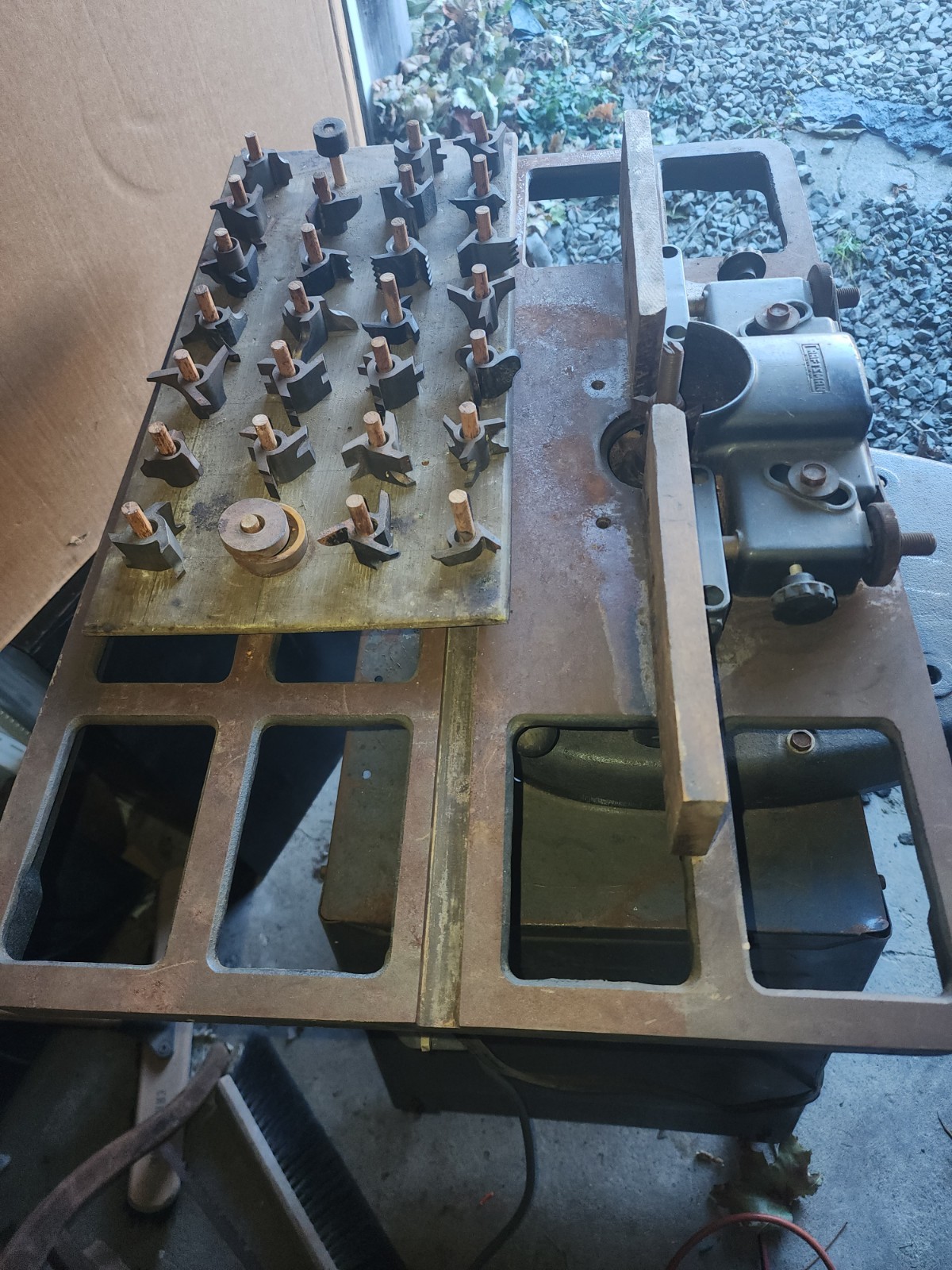 Craftsman Shaper with 27 Bits,3/4 HP, 1 Phase, 120 Volt, USED, SEE VIDEO