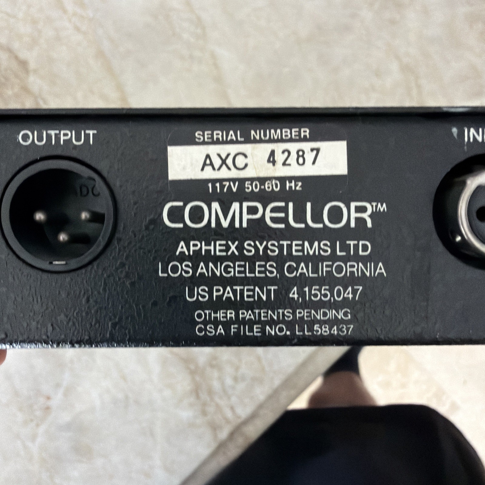 Aphex Systems Compellor Ax Compressor Untested